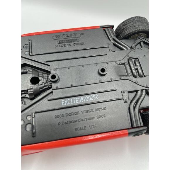 1:24 Scale Welly 2003 Dodge Viper Srt-10 Convertible Diecast Car W/o Box - Picture 10 of 10